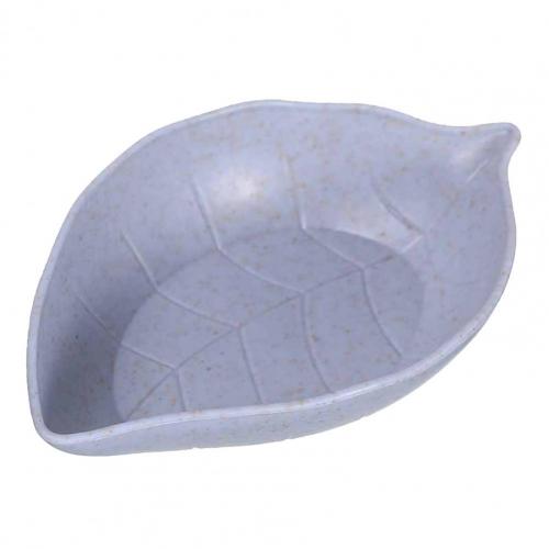 4Pcs Dompelen Schotel Dip Bowls Mini Lichtgewicht Kleine Tarwe Stro Dompelen Gerechten Voor Huishoudelijke Dompelen Schotel Jus Boten: Blauw