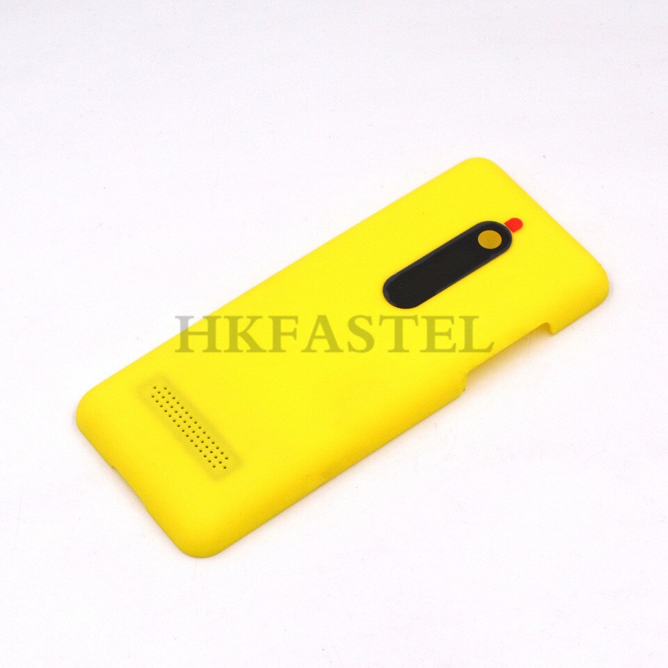 For Nokia 206 Mobile phone Front face Housing with Tool For 206 Dual Sim RM-872 Back battery door cover: Yellow Color