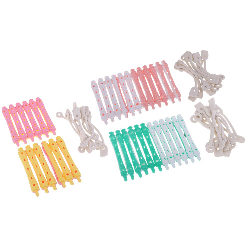 36pack Hair Hairdressing Perm Rods Rollers Salon DIY Hair Styling Curlers Tools