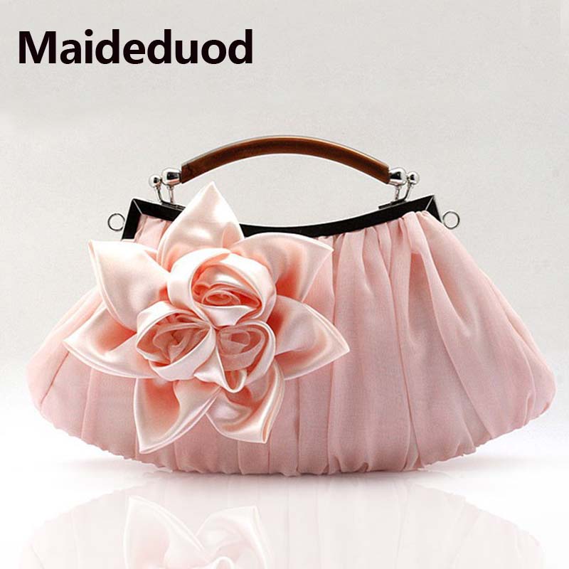 Maideduod Practical Flowers Dinner Bag Bride Wedding Luxury Handbag Multi-color Evening Bag Purse Party Clip Clutches