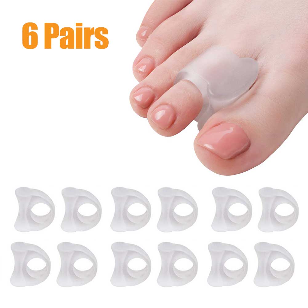 1-10 Pairs Silikon Zehen Separator Bunion Knochen Ektropium Teller Toes Außen Appliance Fuß Pflege Werkzeuge Hallux Valgus Corrector: plum
