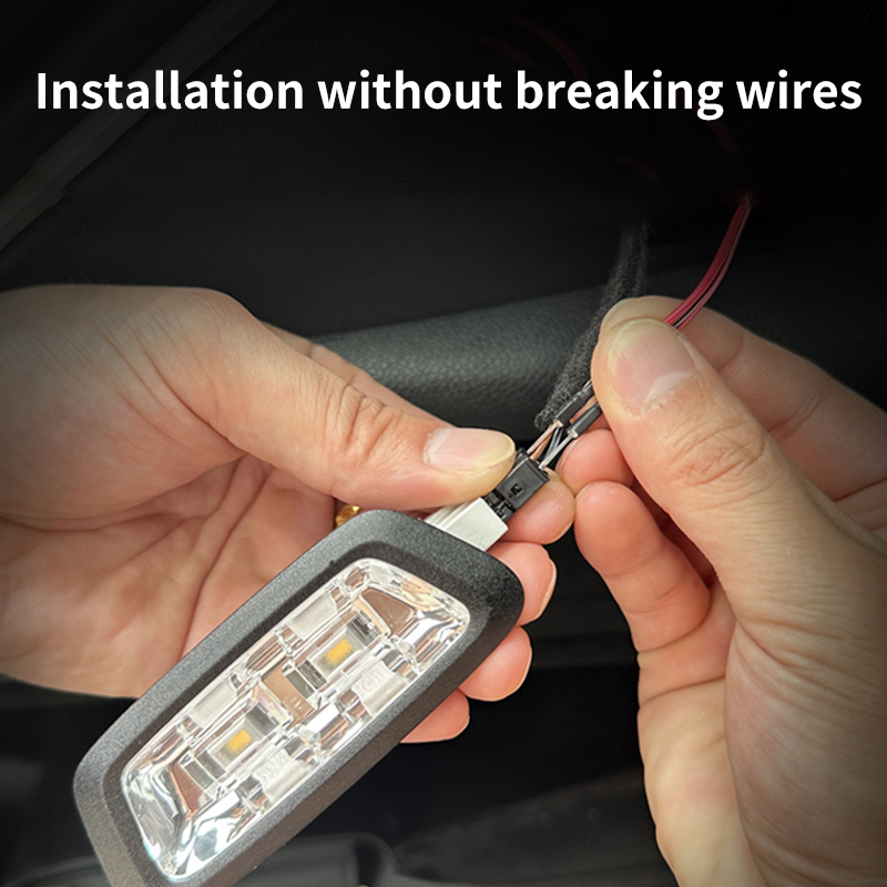 Iluminación de maletero de alto brillo para coche, luz ambiental, decoración interior, cableado LED, tira de luces para puerta trasera con detección automática sin cables