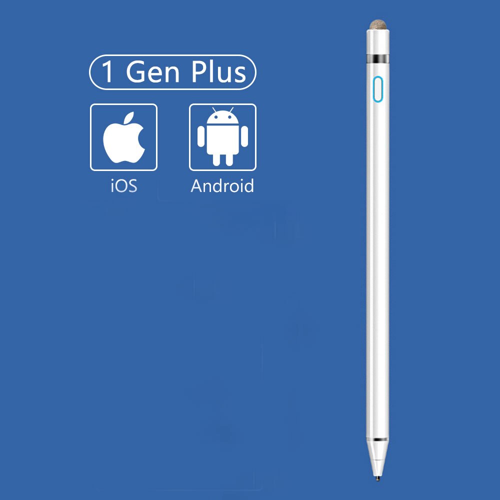 Voor ipad potlood stylus til apple pen ipad air 2 voor apple potlood 1 2 screen touch pen stylus tablet pen + houder: 1 gen pro hvid