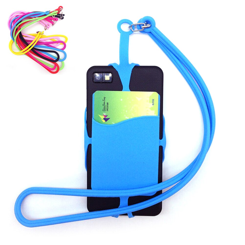 1Pcs Siliconen Lanyard Case Cover Houder Telefoon Ketting Riem Voor IPhone6 6 S 7 7P 7 Kleuren