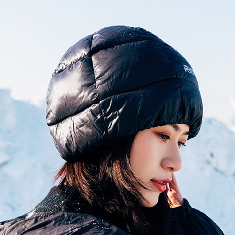 Mænd kvinder elastisk bjergbestigning cap vandretæt vandreture ski hat hat udendørs sport vindtæt vinter varm klatring letvægt: Sort