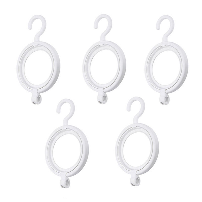 Anti-deformation Hat Storage Rack Foldable Combinable Nesting Anti-squeeze Multifunctional Hooks For Hats Scarves Tie: 5pcs