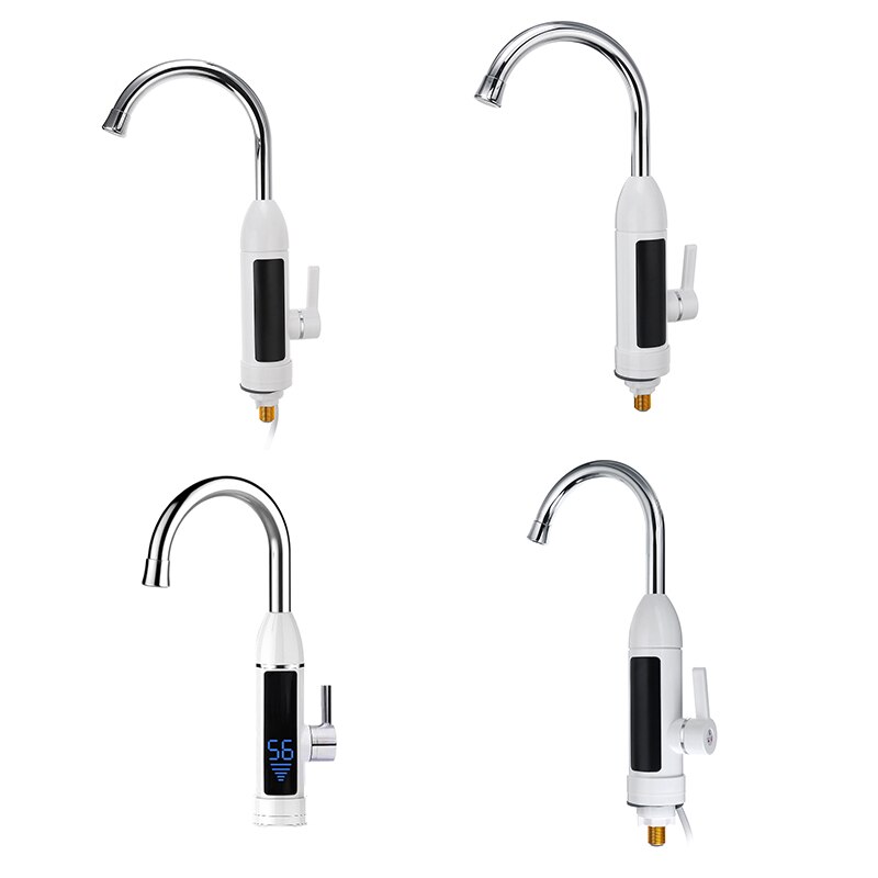3000W 220V Temperature Display Instant Tankless Electric Water Heater Faucet Home Kitchen Instant Heating Tap Water Heater