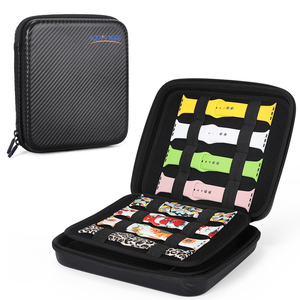 Correa de almacenamiento para reloj inteligente, accesorio Compatible con correas de Apple Watch, organizador de viaje, 16 + bandas, 31001