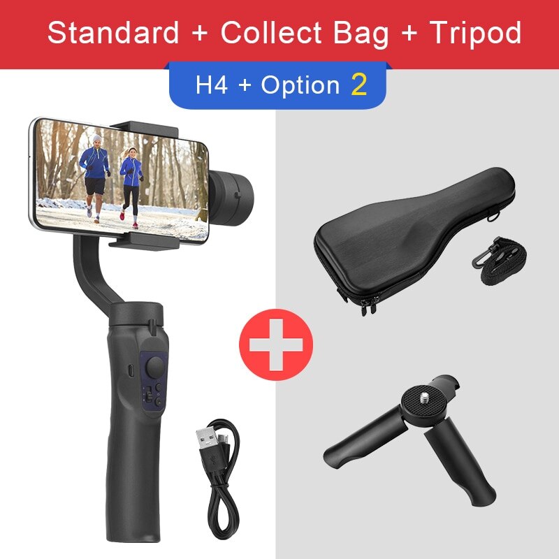 EKEN H4 3 Axis Handheld Stabilizer Cellphone Video Record Smartphone Gimbal For Action Camera phone: Option 2