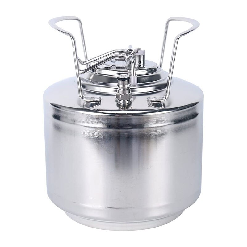 Barril de Cerveza Estilo Cornelius, tapa de cierre con válvula de alivio de presión, acero inoxidable 304, 6L,
