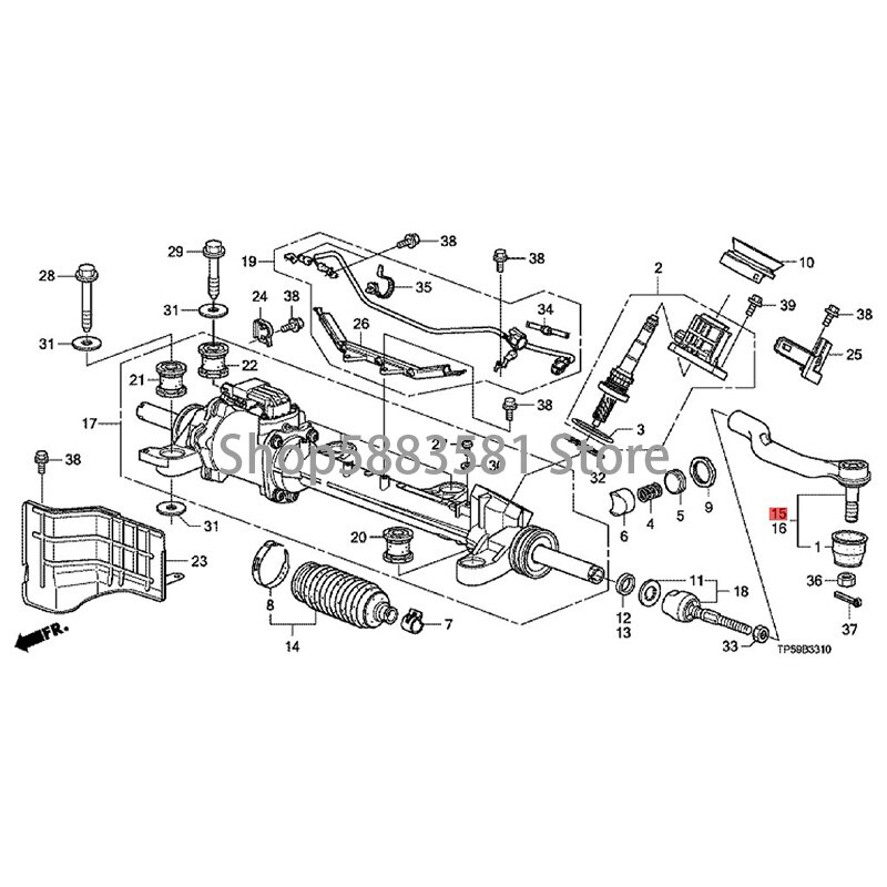 Car steering gear tie rod assembly tie rod ball end steering gear tie rod ball end hon daa cco rd steering tie rod tie rod ball