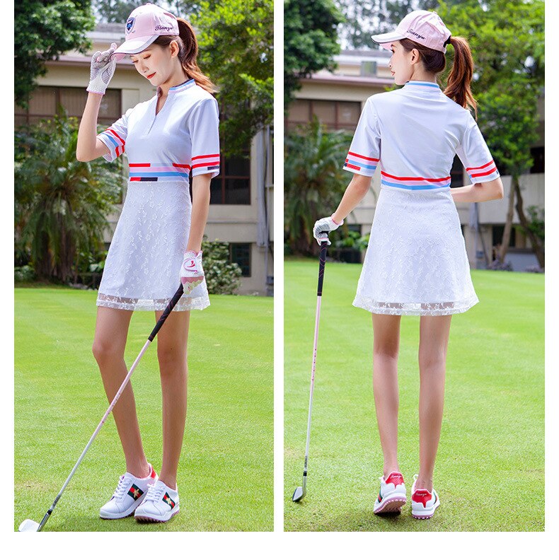 Women's Golf Dress Short Skirt Sports Golf Skirt White Golf Wear for Woman Golf Clothing Ladies Golf Clothing