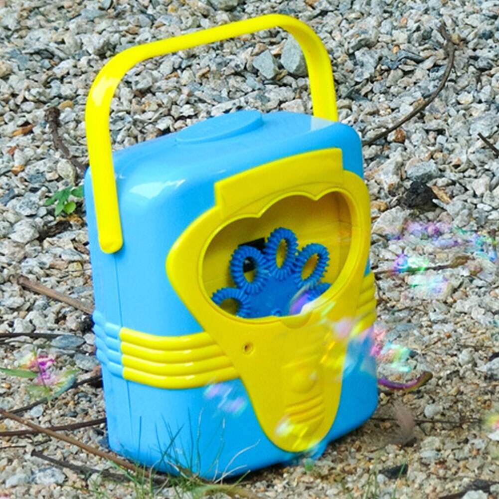 Kinder Im Freien Mit Muisc Elektrische Blase Maschine Sound Maker Wasser Batterie Betrieben Kunststoff Automatische Gebläse Spaß Spielzeug