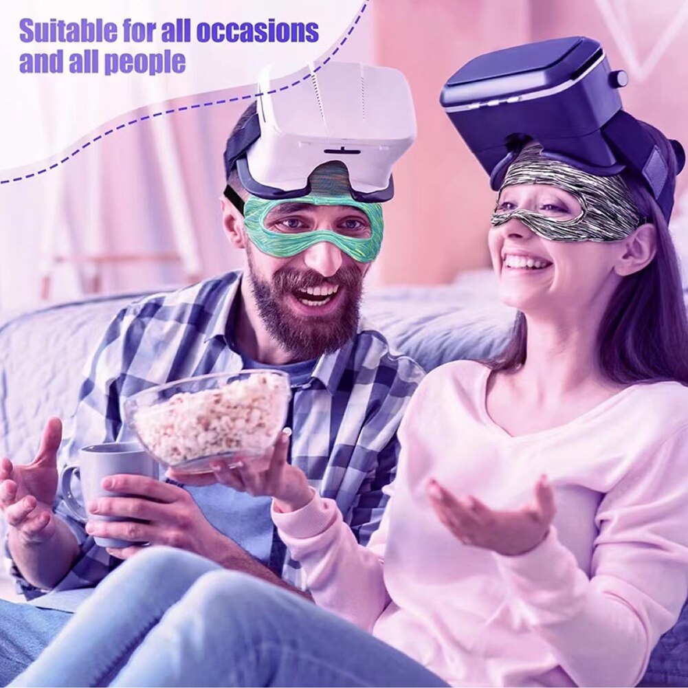 VR Accessories Eye Mask Cover Breathable Sweat Band Adjustable Sizes Padding with Virtual Reality Headsets For Oculus Quest 2