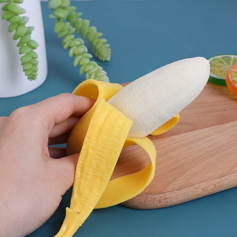 Elastische Simulatie Banaan Langzaam Stijgende Squeeze Speelgoed Healing Leuk Stress Reliever Antistress Speelgoed Voor Baby Kids 17Cm
