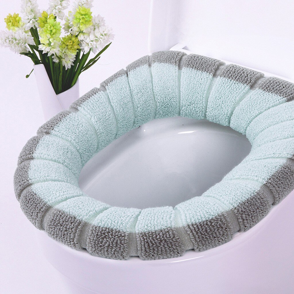 Winter Comfortabele Zachte Verwarmde Wasbare Toilet Seat Mat Set Badkamer Accessoires Interieur Voor Home Decor Closestool Mat: A