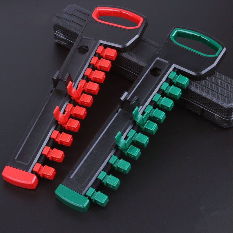Jeu de clés à douille, organisateur de rangement, entraînement 1/4 "3/8" 1/2 ", Interface carrée, plateau à douilles, support coulissant, support de clés à douille