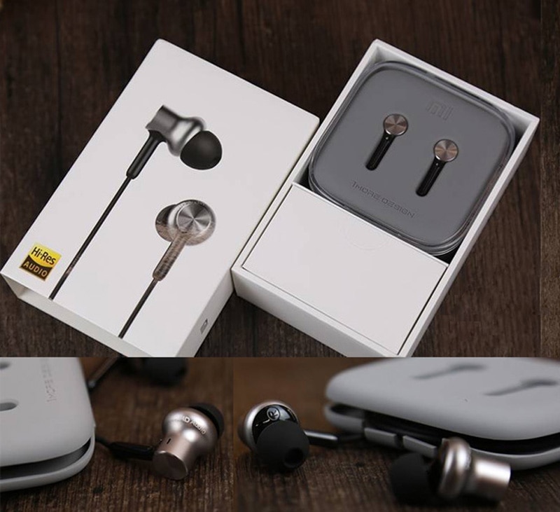 Originele Xiaomi Hybrid Pro Hd Dual Driver Oortelefoon Stereo Headset Cirkel Ijzer Noise Cancelling Microfoon Voor Xiaomi Zuiger