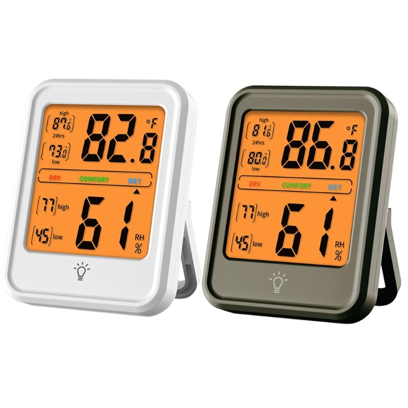 Indoor Outdoor Thermometer Hygrometer ℃/℉ Max/Min Temperature Humidity Monitor K9FA