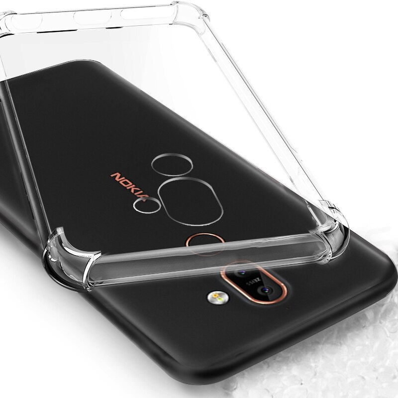 Flexible Soft Case For Nokia 2.2 8.1 1 3.1 5.1 Plus 4.2 3.2 9 PureView X7 7.1 Shockproof Transparent Silicone Phone Case: For Nokia 8.1
