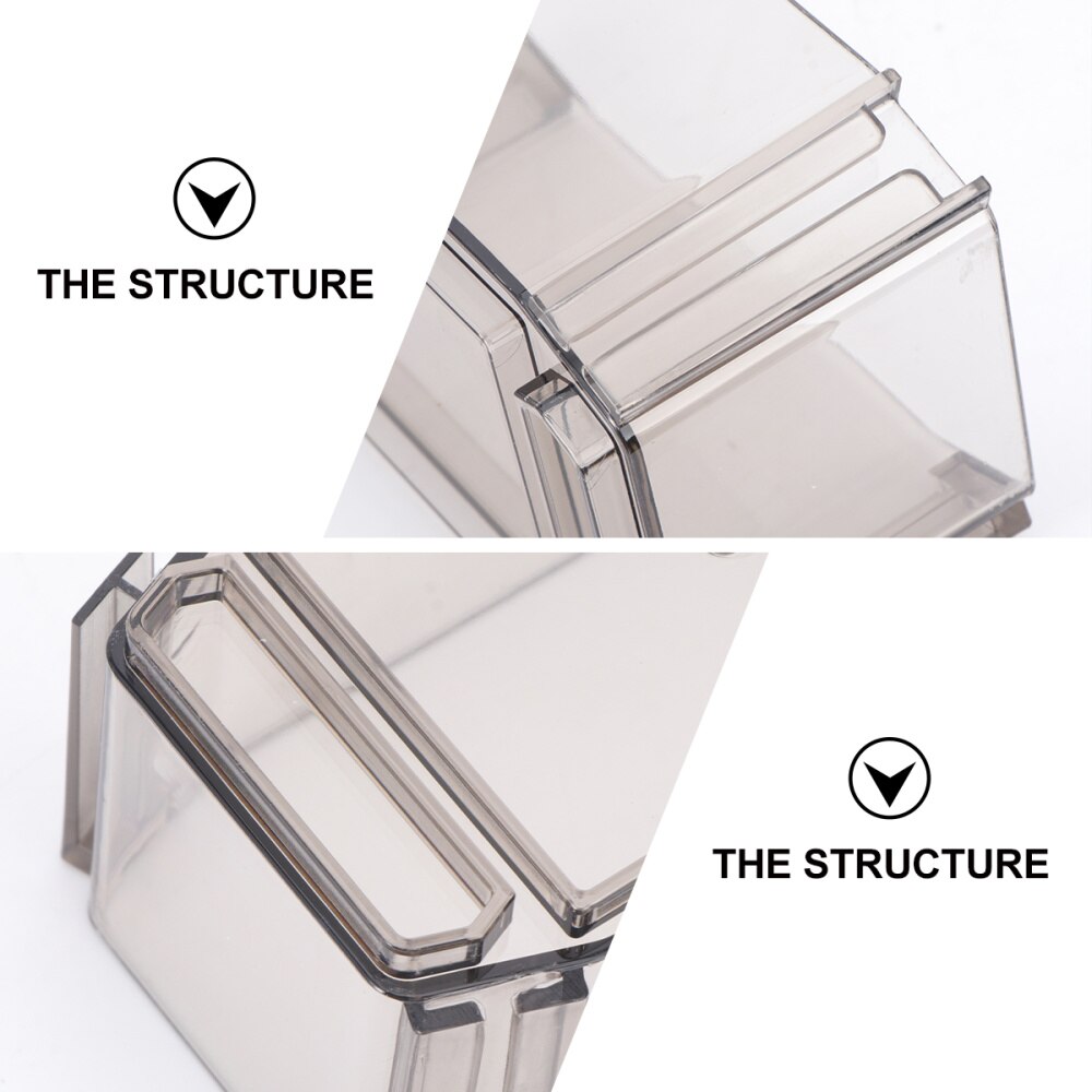 6pcs Honeycomb Drawer Organizer Plastic Practical Stackable Freely Combinable Drawer Divider Drawer Divider Box for Living Room