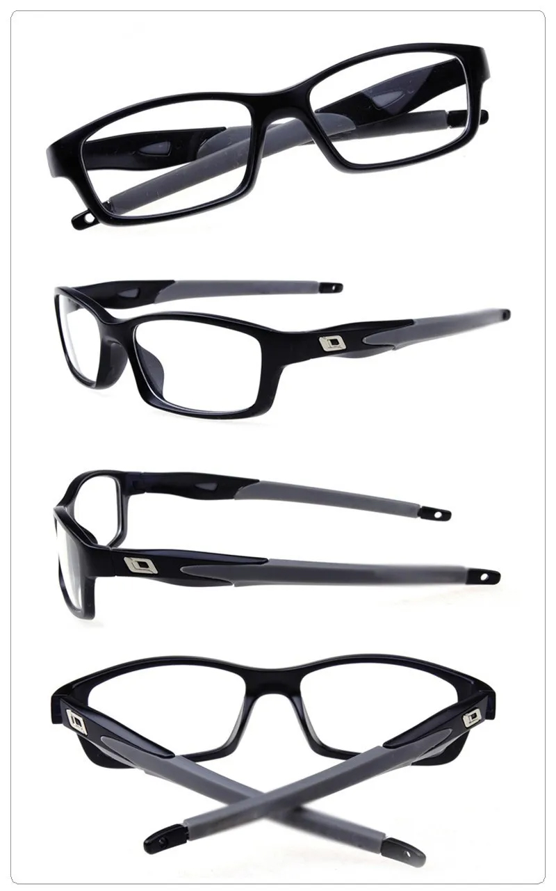 Montura de gafas deportivas de silicona para hombres y mujeres, gafas graduadas, montura de gafas ópticas,: Azul