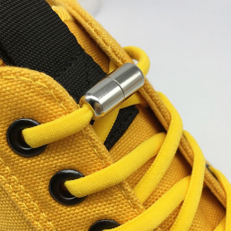 Volwassen Kinderen Elastische Veters Verstelbare Diy Geen Stropdas Strings Met Metalen Gespen