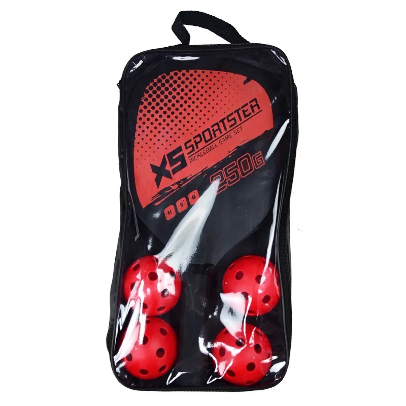 Padelschläger-Strandset aus Holz mit Ball, Outdoor-Sport, Fitnessgeräte, Kombination aus Badmintonschläger aus dem Festland China: YELLOW