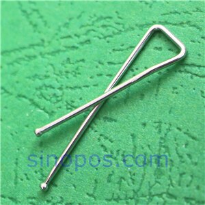 Brass X Clips, shirt packaging dress clip copper trousers pants skirt swatch pack x-shaped metal peg crossing pin paper binder: round shank