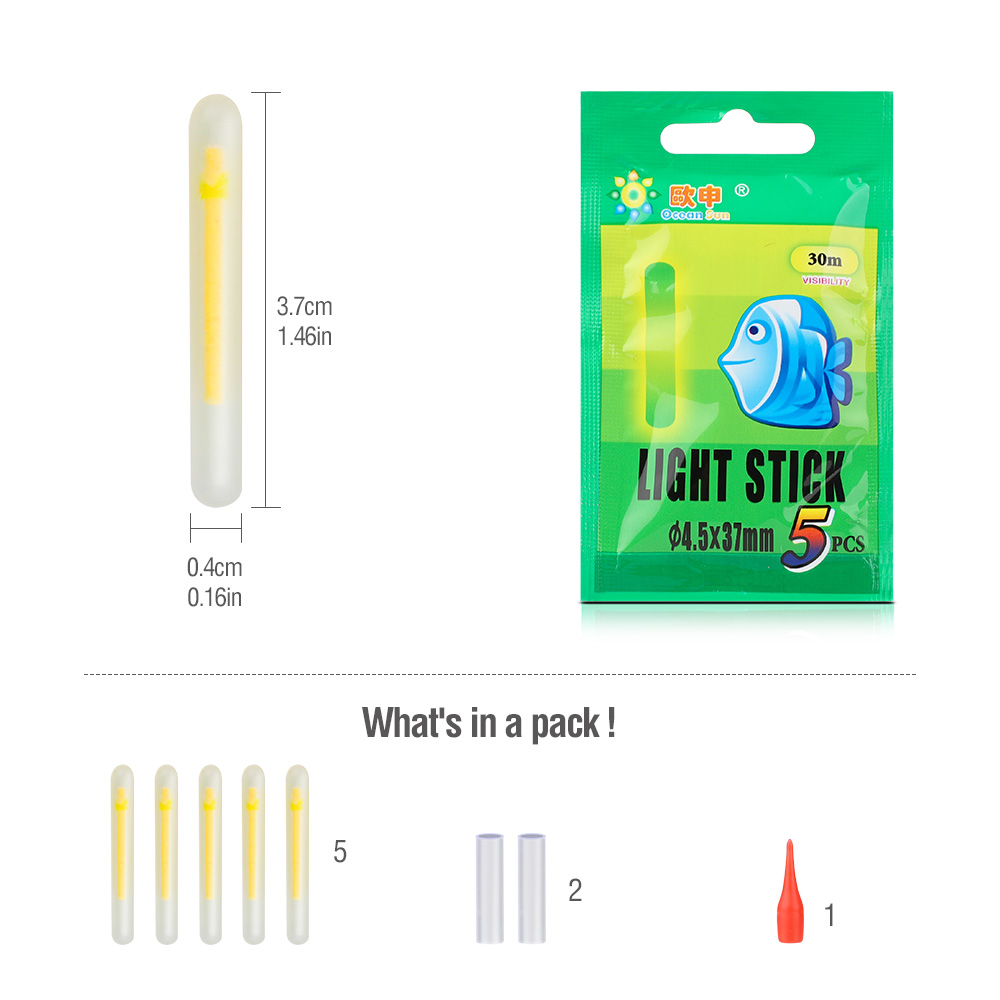 DONQL EVA Night Fishing Float Luminous Glowing Buoy 1pcs Floating Force 5g-50g with Fluorescent Light Stick Fishing Tools