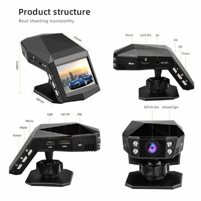 Neue 1080P voll HD Bindestrich Nocken Auto Video Fahren Recorder mit Center Konsole LCD Auto DVR Video Recorder Parkplatz Monitor