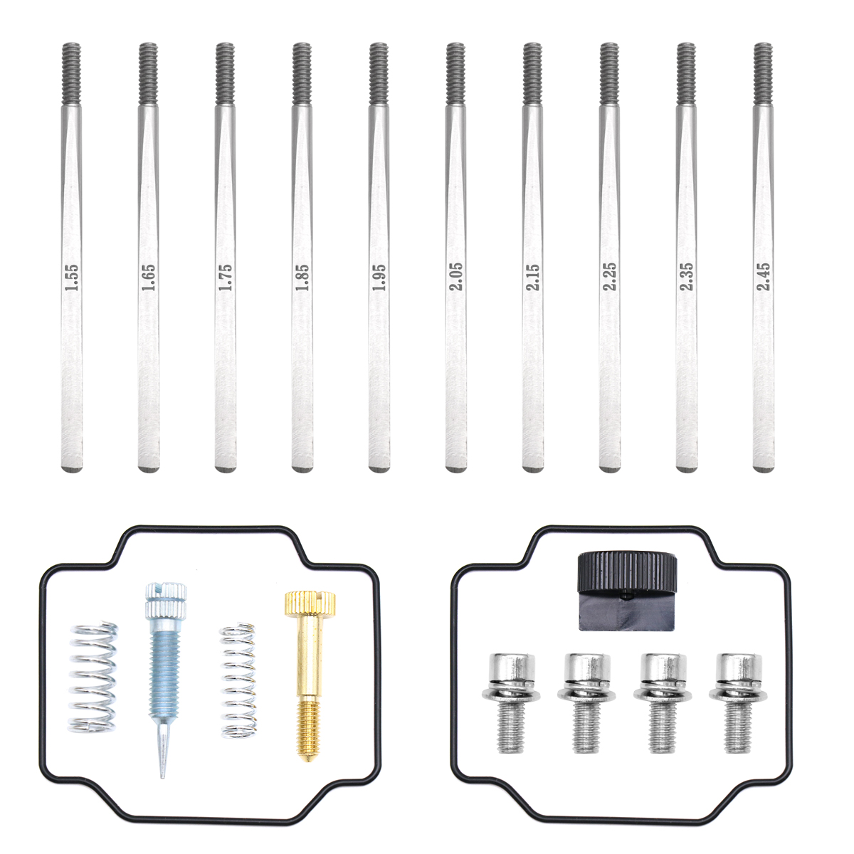 ALCON LECTRON Carburateurdoseerstaven met afstelgereedschap Stationairregelaar Schroefpakkingsets