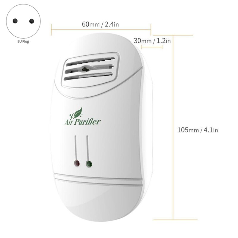 2X Ionizer Air Purifier for Home Negative Ion Generator Air Cleaner Remove Formaldehyde Smoke Dust Purification