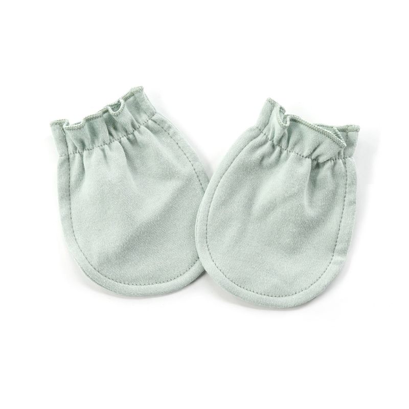 Guanti di cotone Neonato di Protezione Del Bambino Viso Traspirante Anti Graffi Guanti GXMB: GN