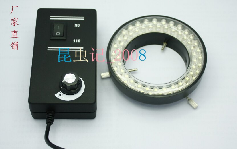 Inner Diameter 60MM Adjustable Stereo Microscope Ring Light Source LED Light Visual Light Source 60 Lamp Beads