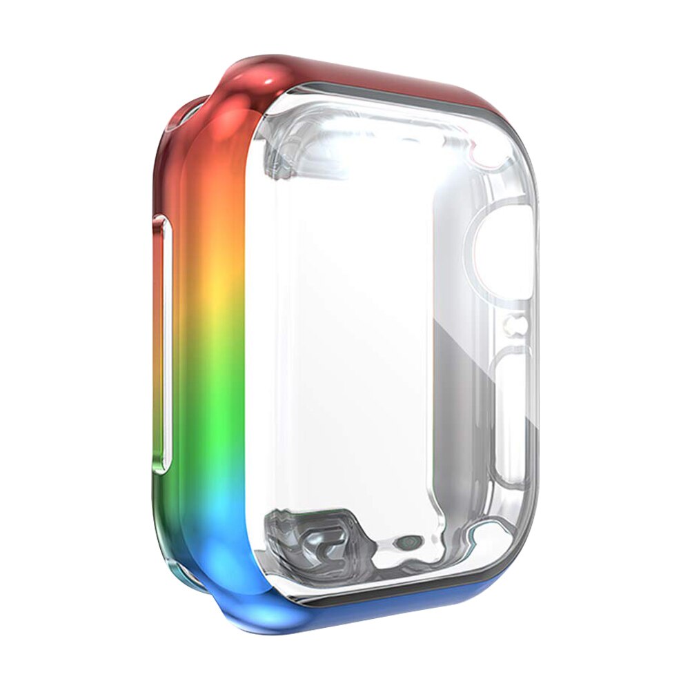 5 carcasas de de Color degradado para Apple Watch Series SE 6 5 4, cubierta protectora delgada, parachoques de para iWatch 44MM 40MM