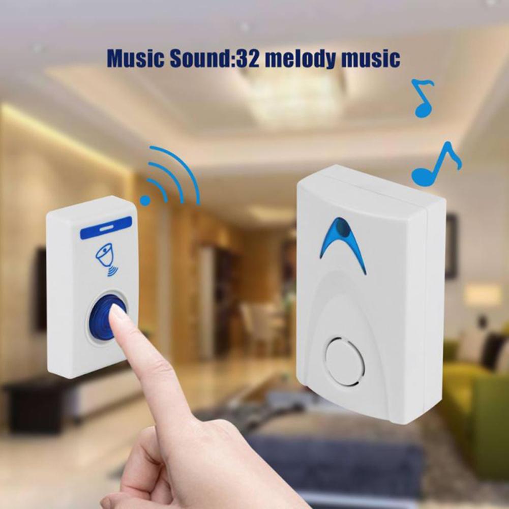 Wireless Doorbell Portable 100M 32 Melody Music Wireless Digital Door Bell Sound Music Chime For Homes Offices Hotels