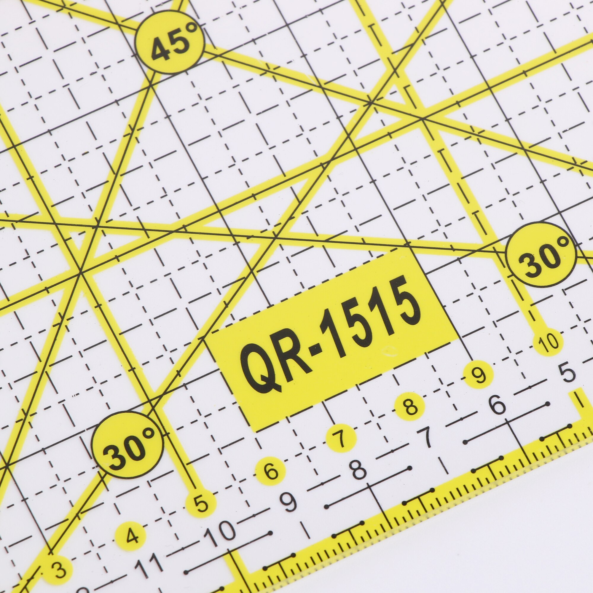 15 * 15cm firkantede lappeteppelinjal sylinjal skjærelinjal gjør-det-selv-sy quilteverktøy symaskin husholdningssytilbehør