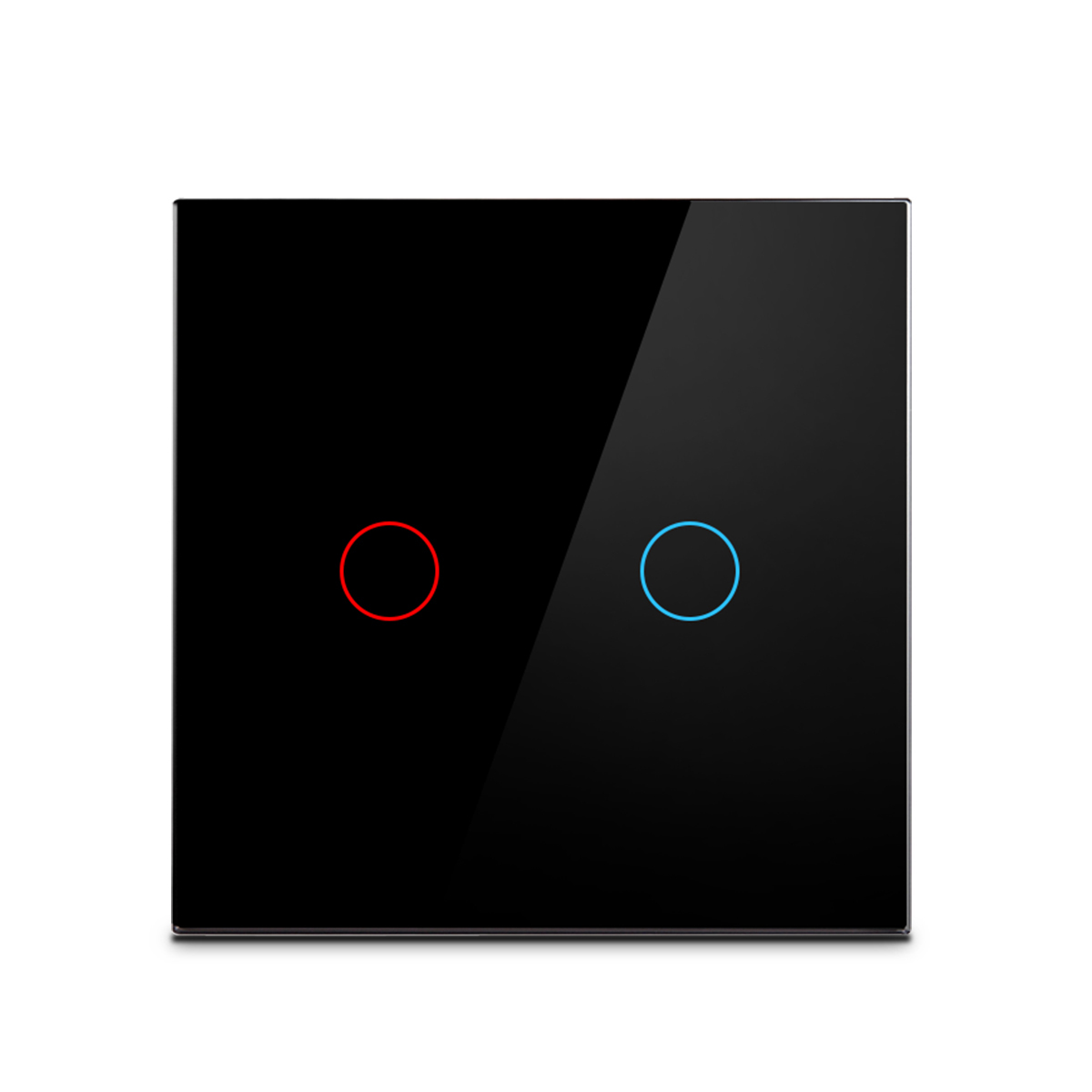 Touch Switch EU US LED Crystal Glass Panel Wall Lamp Light Switch 1/2/3 Gang AC100-240V LED Sensor Switches Interruttore: Multicolor