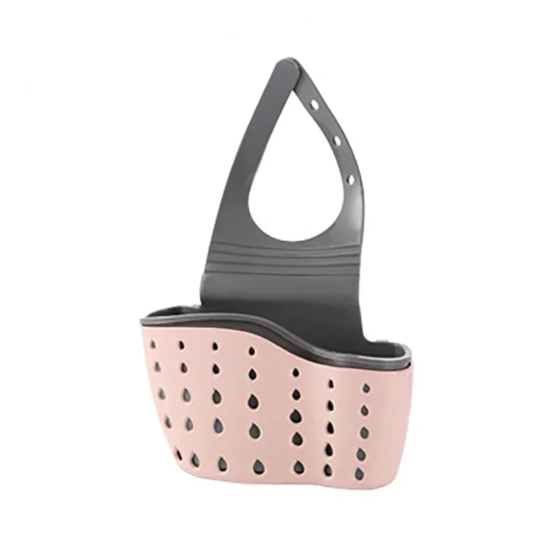 Gootsteen Rek Zeep Spons Houder Plastic Opknoping Opslag Mand Kraan Plank Keuken Badkamer Organizer Hanger Accessoires: Light Grey