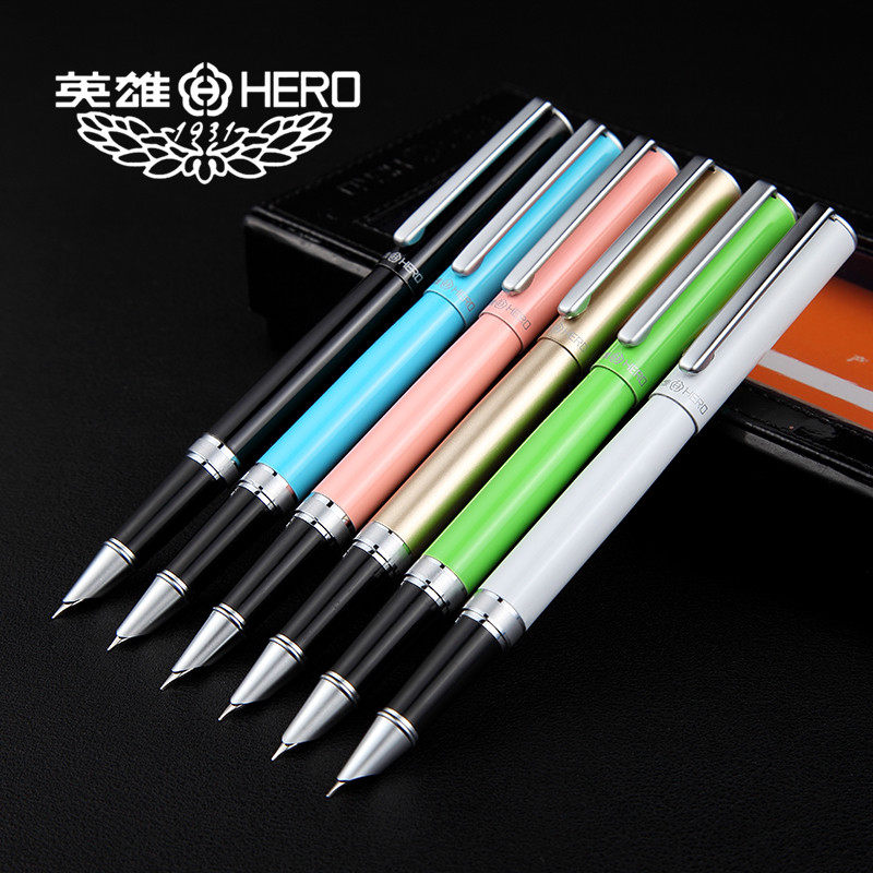 HERO 1601 fountain pen. Ink pen. Office stationery. 0.38mm 0.5mm nib. High-end pen. Boutique box packaging Free DIY build only