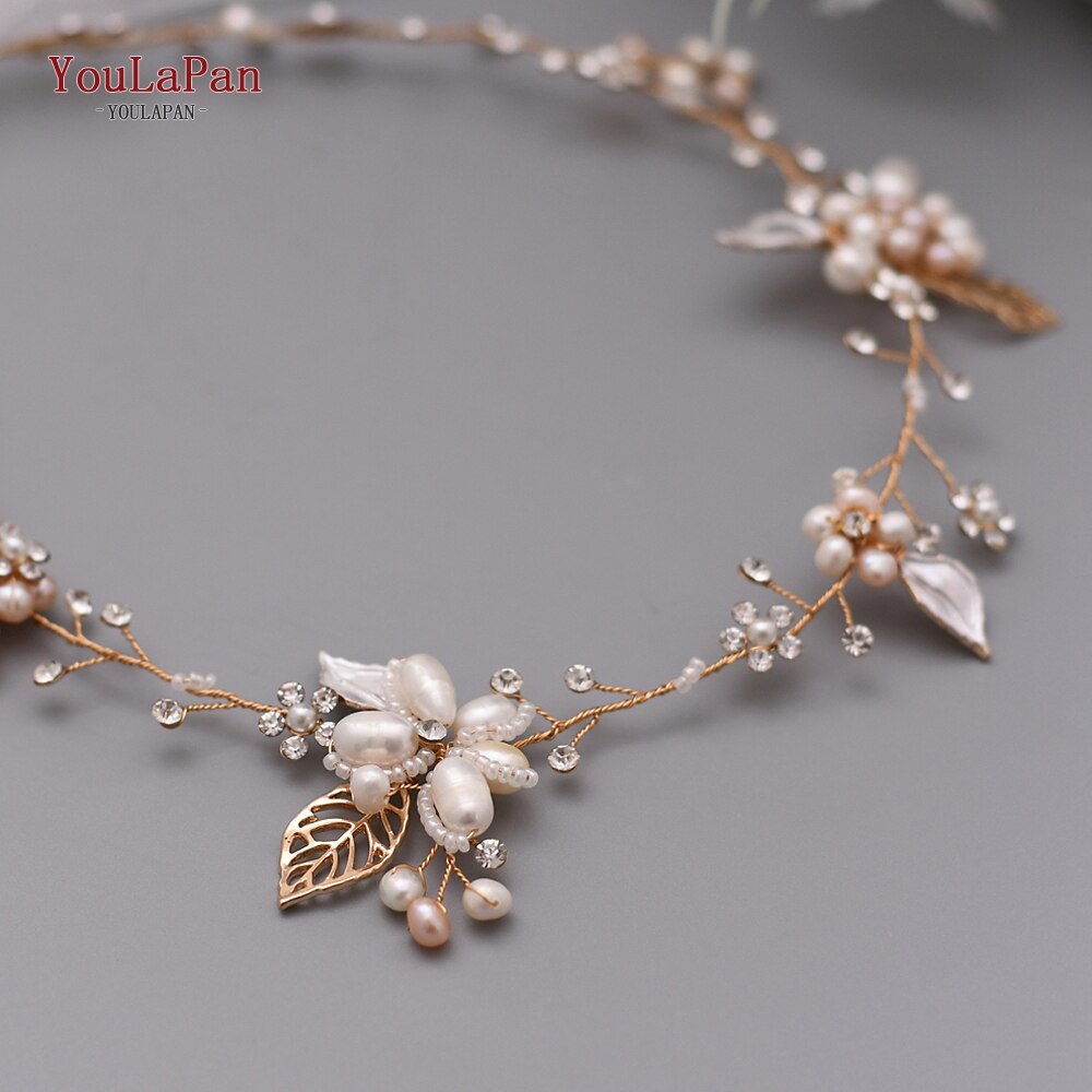 YouLaPan SH313 Rose Gold Diamond Belt Wedding Dress Belts Bridal Sashes Decorative Belts for Women Dresses Belt