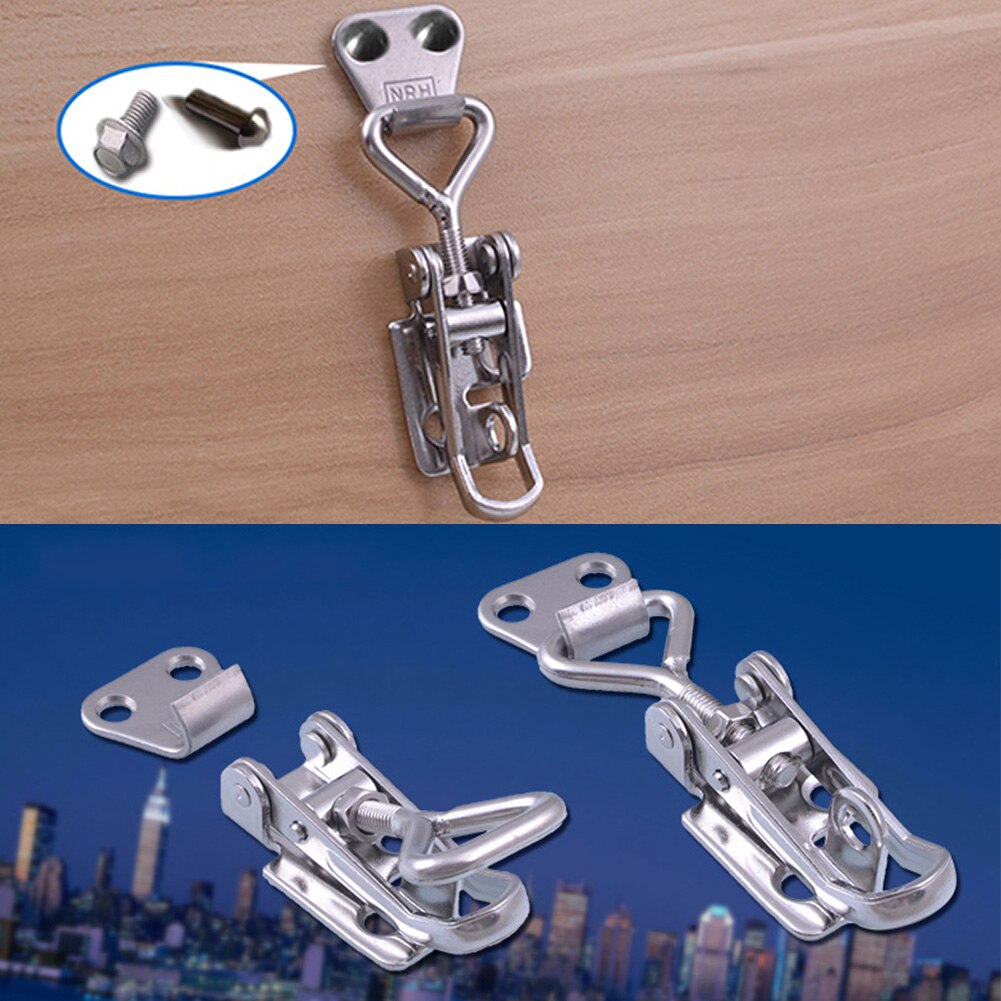 Machinery Accessories Adjustable Box Trunk Latch Equipment Spring Loaded Metalworking Catch Hasp Toggle Lock Clamp High Strength