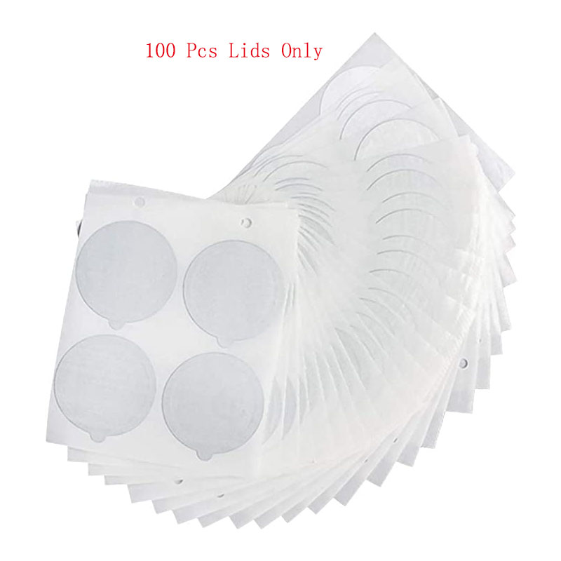reusable for Nespresso coffee capsules stainless steel with disposable aluminum seals easy to clean reusable cup body: 100 Lids