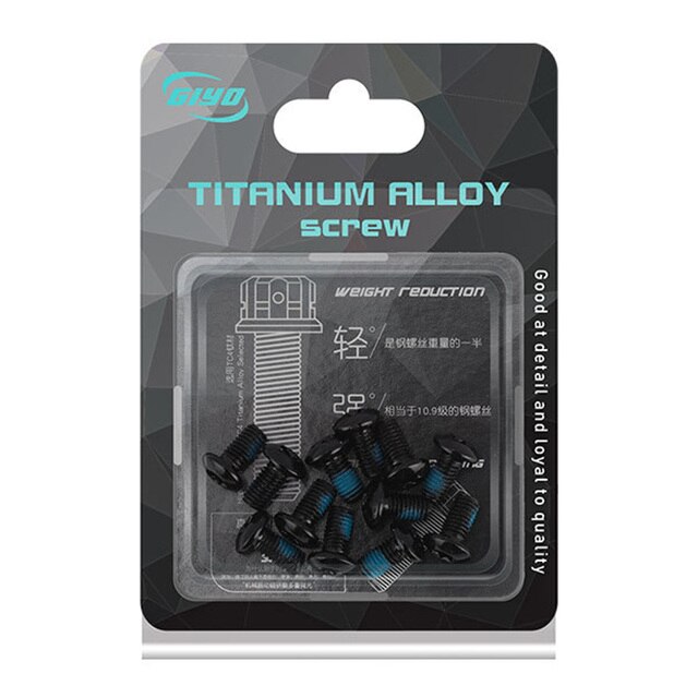 12Pcs Fiets Schijfremrotor Torx Bouten T25 Torx M5x9mm Mtb Bike Rvs Bevestigingsschroeven Fietsen Accessoire Deel tool: Black