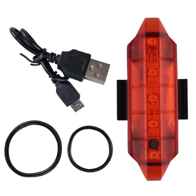 Usb Opladen Fietsverlichting Led Heldere Cob Fietslicht Mtb Fiets Achterlicht Waterdichte Zaklamp Lamp Fietsen Achter Waarschuwingslichten: C