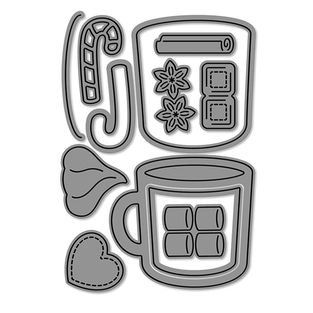 Efterårsblade kantmaler metal hobby skæremaller scrapbooking papir dagbog dekoration manuel håndlavet til prægning: Lysegrå