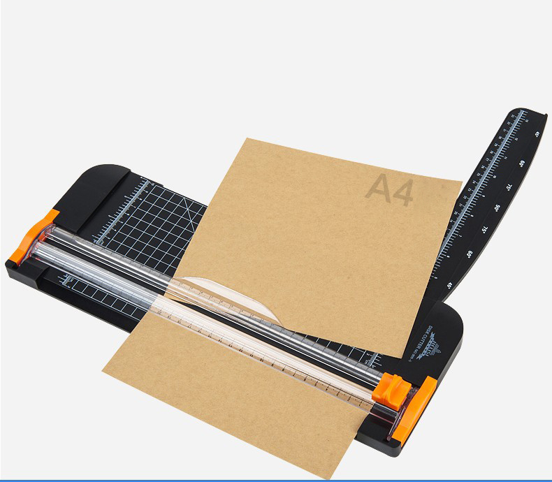 A4 Paper Cutter Paper Cutter 909-5 Paper Cutter Straight Knife Guillotine Ruler Film Cutter Paper Knife Slide Knife Black White