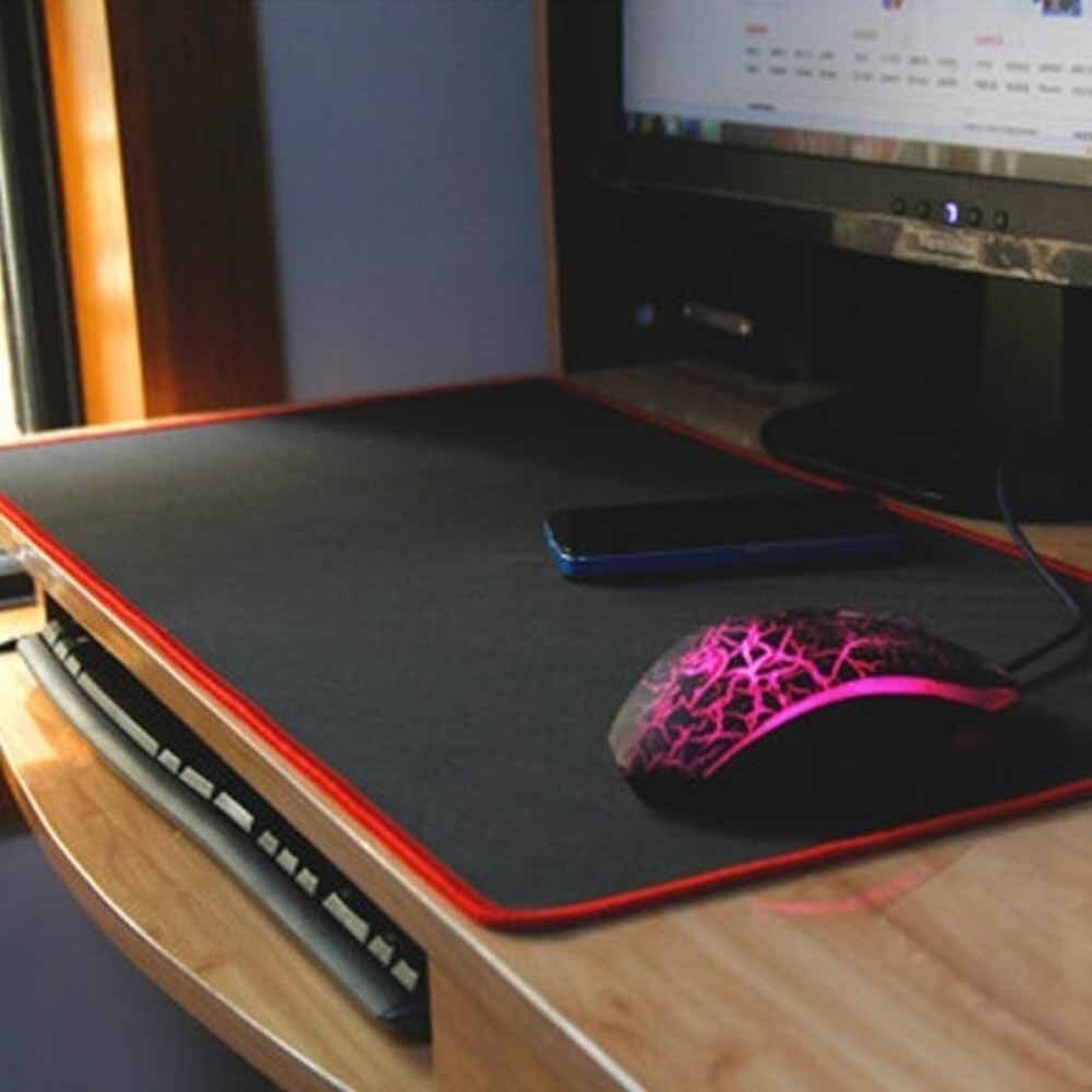 Computer Mouse Mat Color Edge Stitch Ultra Large Games Mouse Pad Mat for PC Laptop