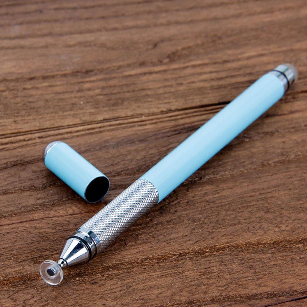 Active Stylus Pen Electronic Dawing Pen Conductive Cloth + Sucker 2 in 1 Metal Capacitor Active Stylus Pen